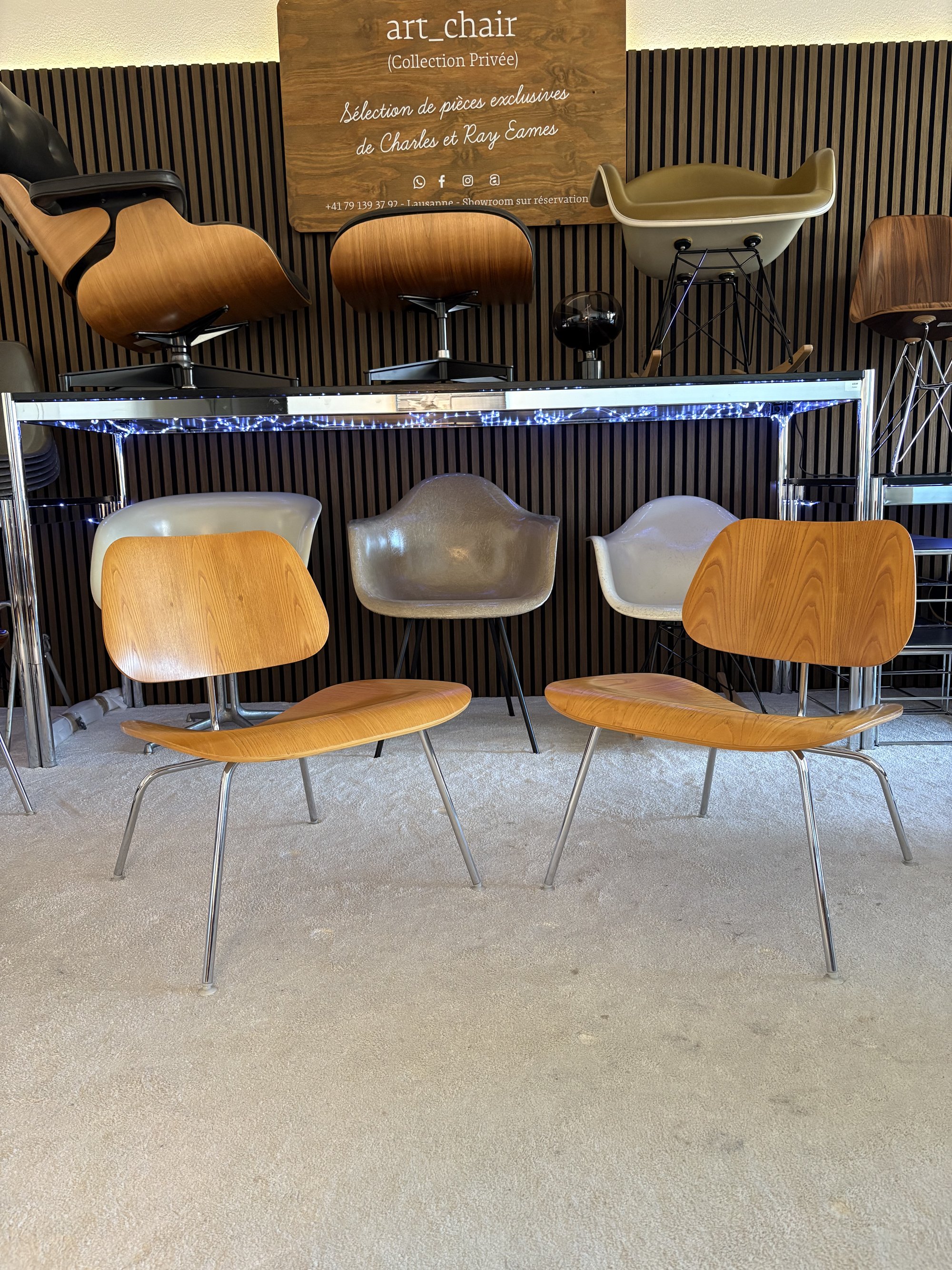 Eames LCM — Herman Miller (restaurées) — vue 3