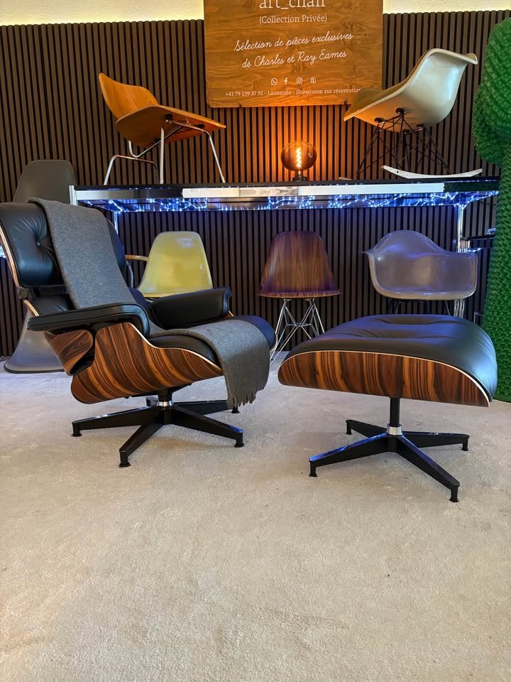 Eames Palissandre Lounge Chair et Ottoman — Herman Miller — vue 4